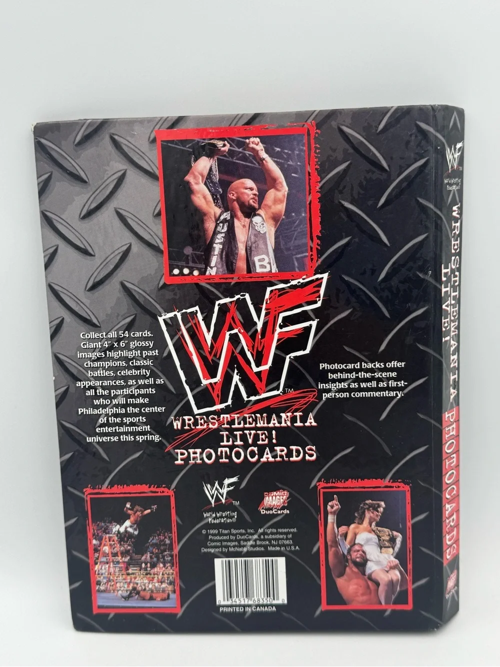 1999 WWF WrestleMania‎ Live Photocard Album Binder EMPTY No Cards WWE Vintage